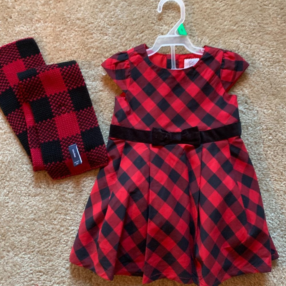 Just for You Girls Dress and Scarf Bundle